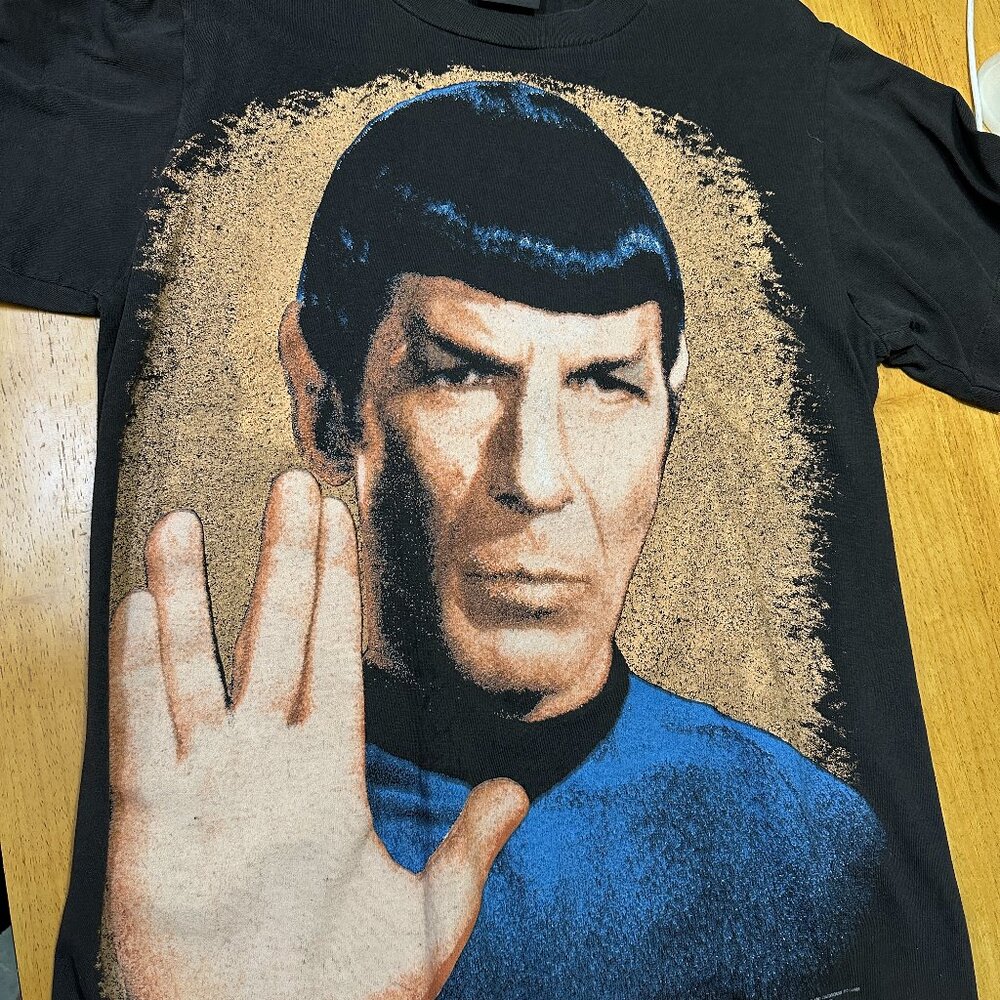 Vintage Star Trek Spock Shirt Mens 1991 Live Long Prosper Single Stitch Medium